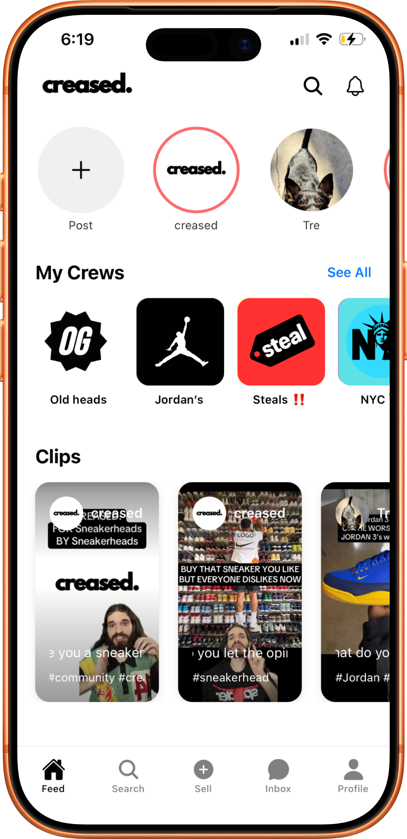 Creased App Mockup 1