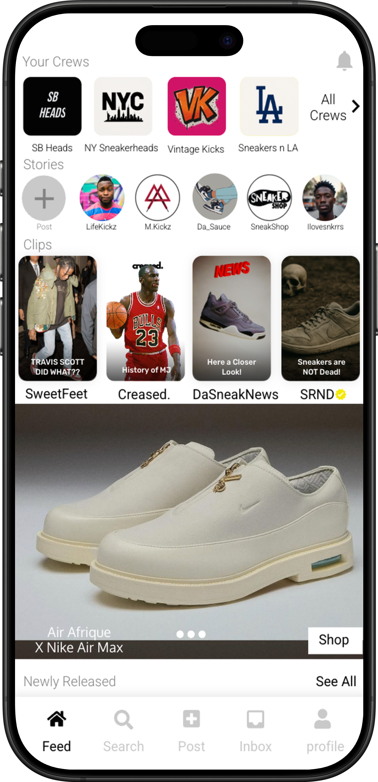 Creased App Mockup 1